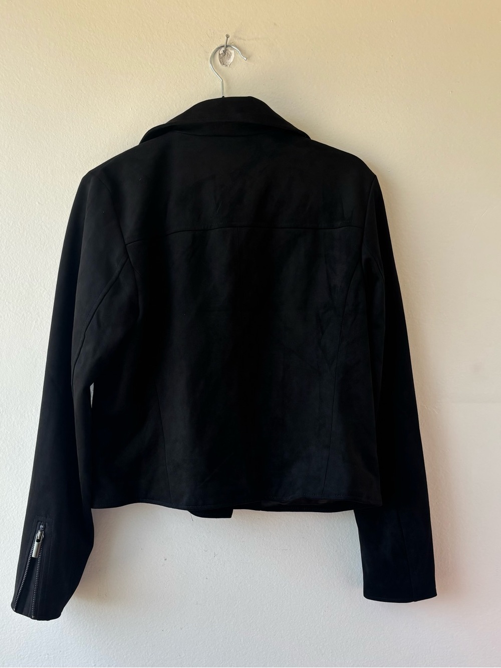 Kut from the Kloth Black Faux Suede Moto Jacket for Women - Picture 2 of 3